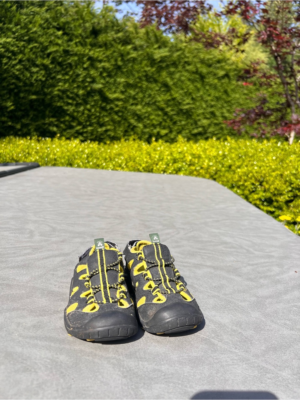 Kamik Black and Yellow Kids Water Shoes -